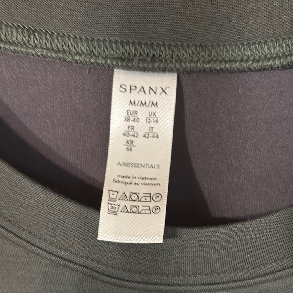 Spanx AirEssentials Crew Neck Dress Dark Palm NWT Medium - Picture 5 of 10
